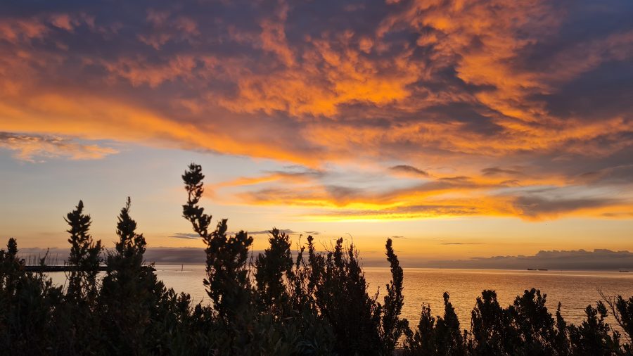 A glorious sunset art
