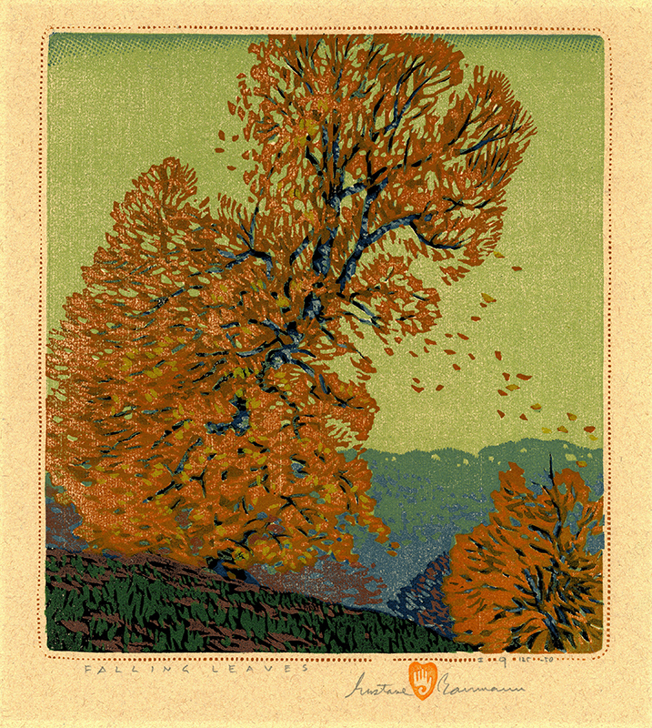 Gustave Baumann - Falling Leaves