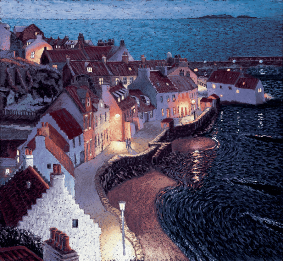 Evening stroll by contemporary UK painter Cath Read art