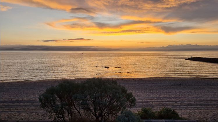 Sunset on the beach - a daily delight