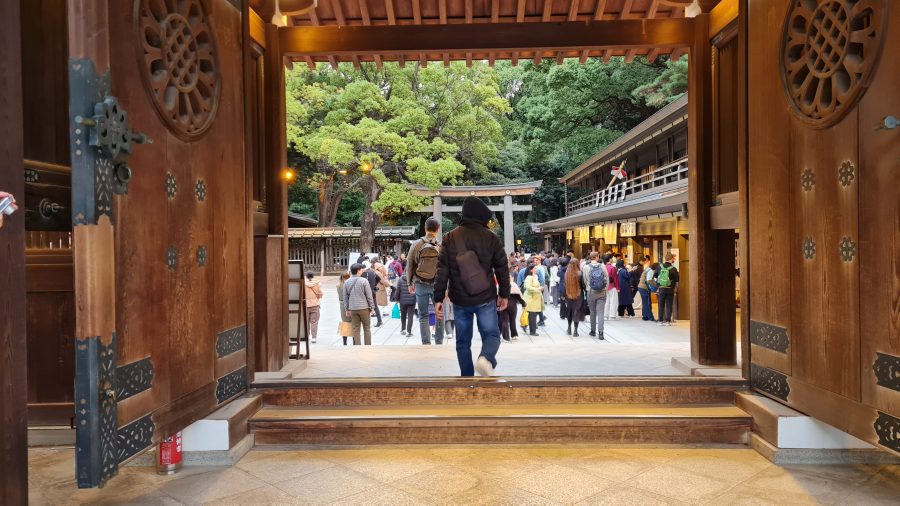 Tokyo temple zen shinto art
