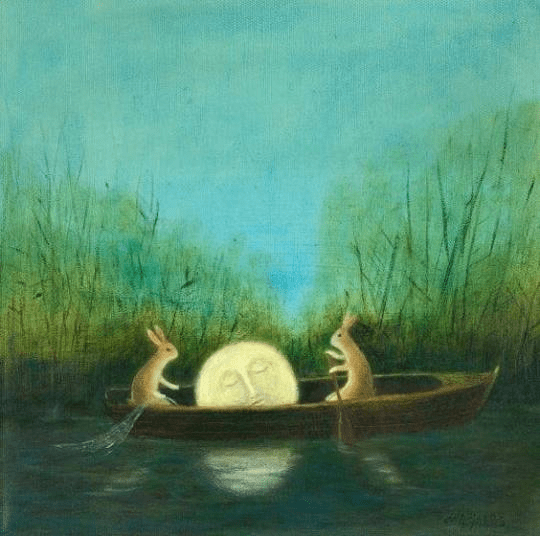 Taking the moon for a boat ride by D.D McInnes