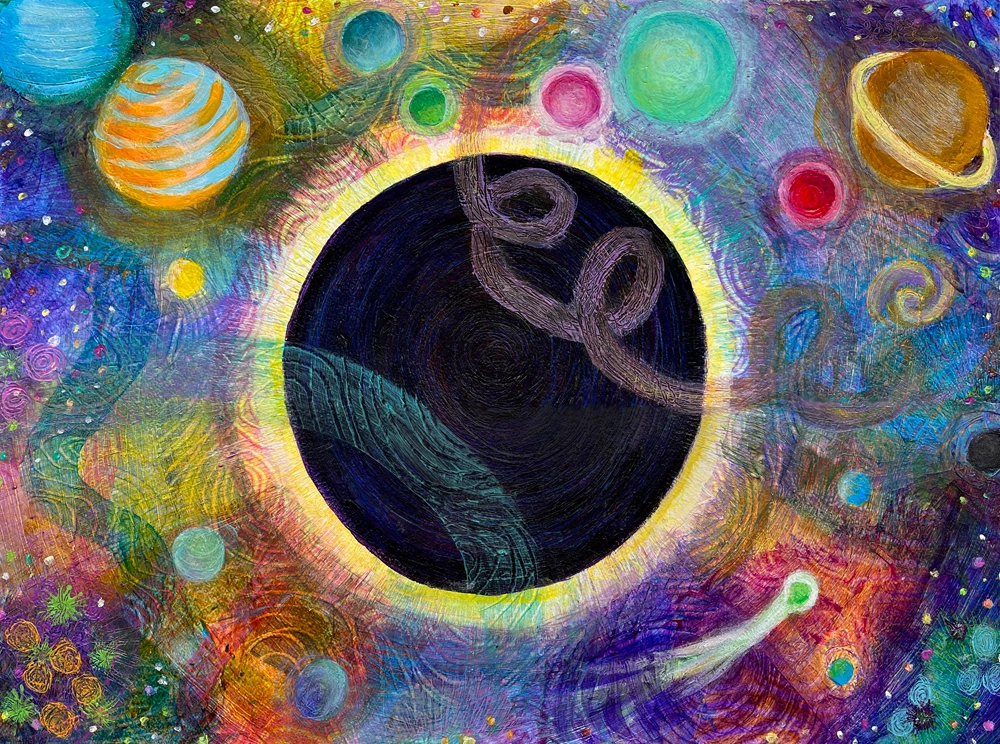 Solar Eclipse by Heni's Happy Paintings