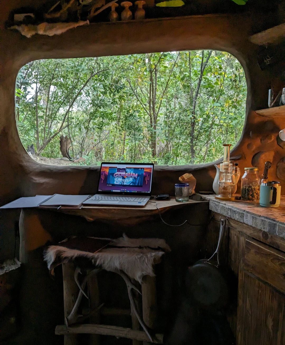 A cosy cottage made of mud