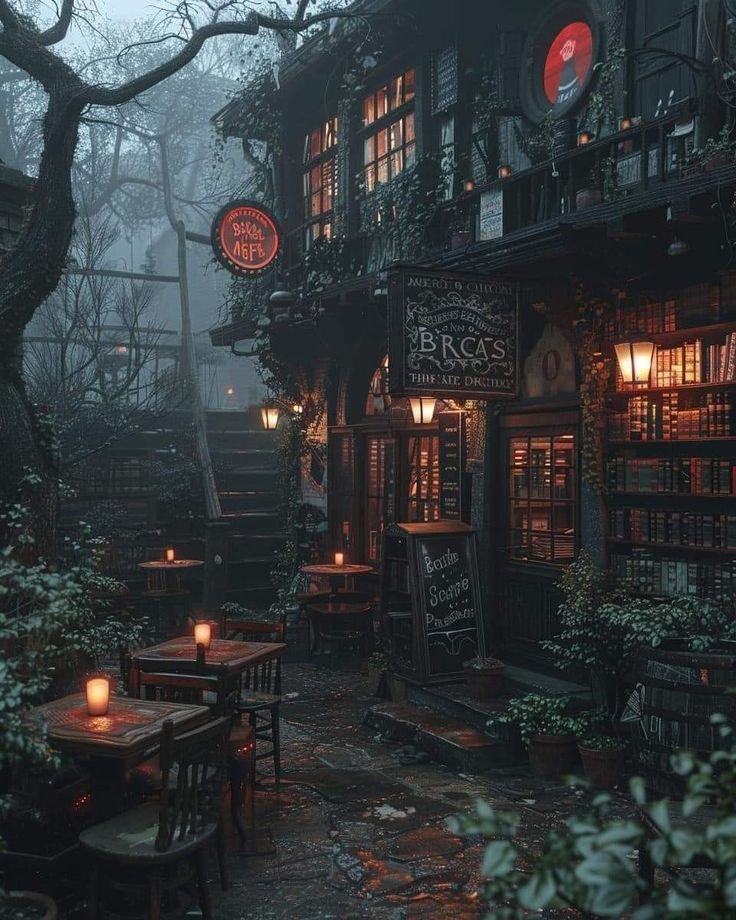 mysterious forest library 