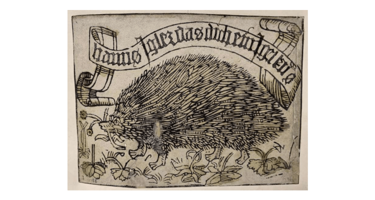 One of the earliest known bookplates belonged to Johannes Knabensberg, also known as Igler, around 1480