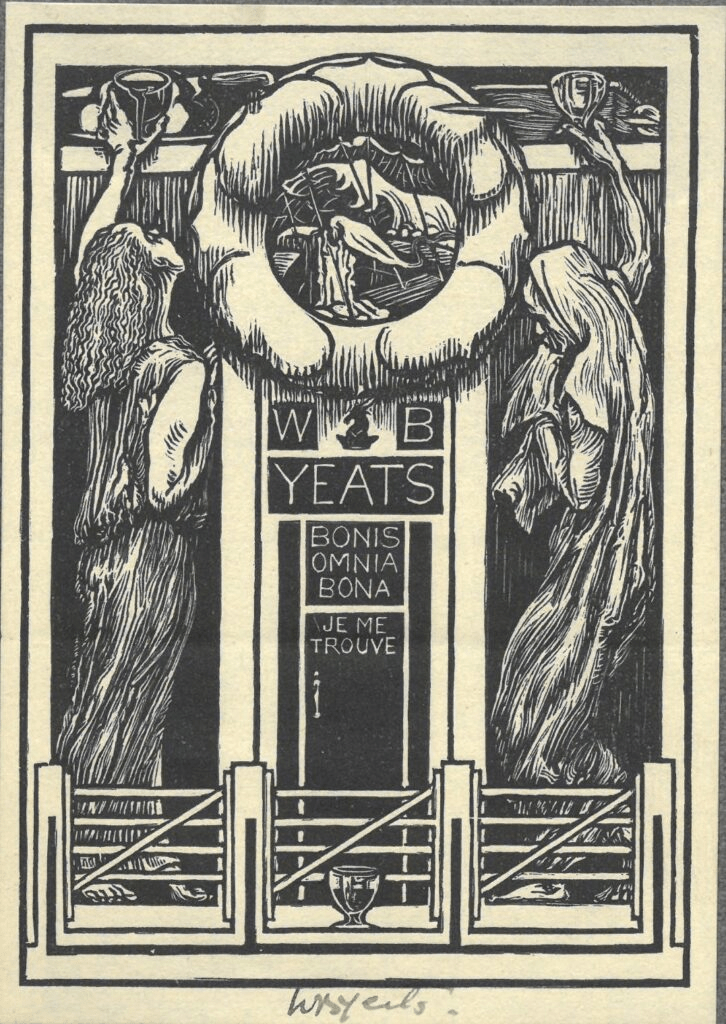 Book plate of WB Yeats