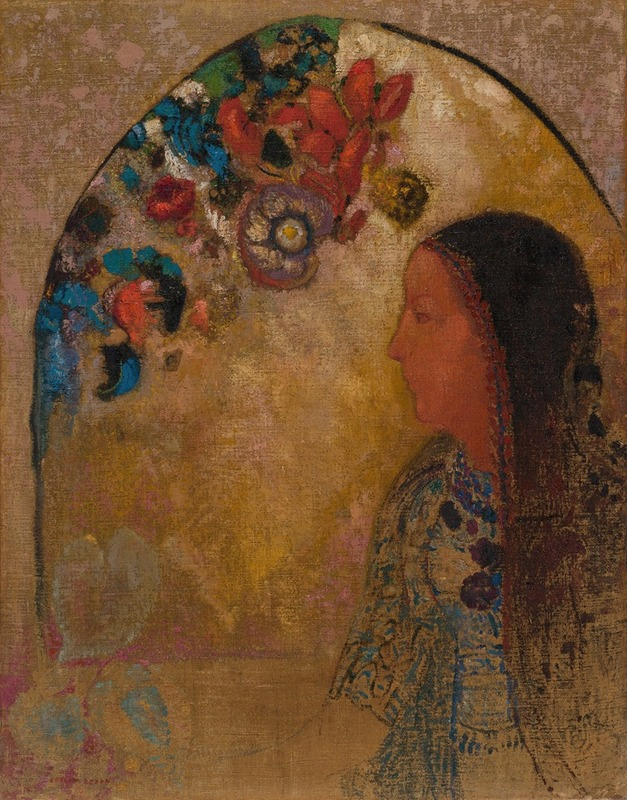 The Gothic Window (1900) Odilon Redon (French, 1840-1916)
