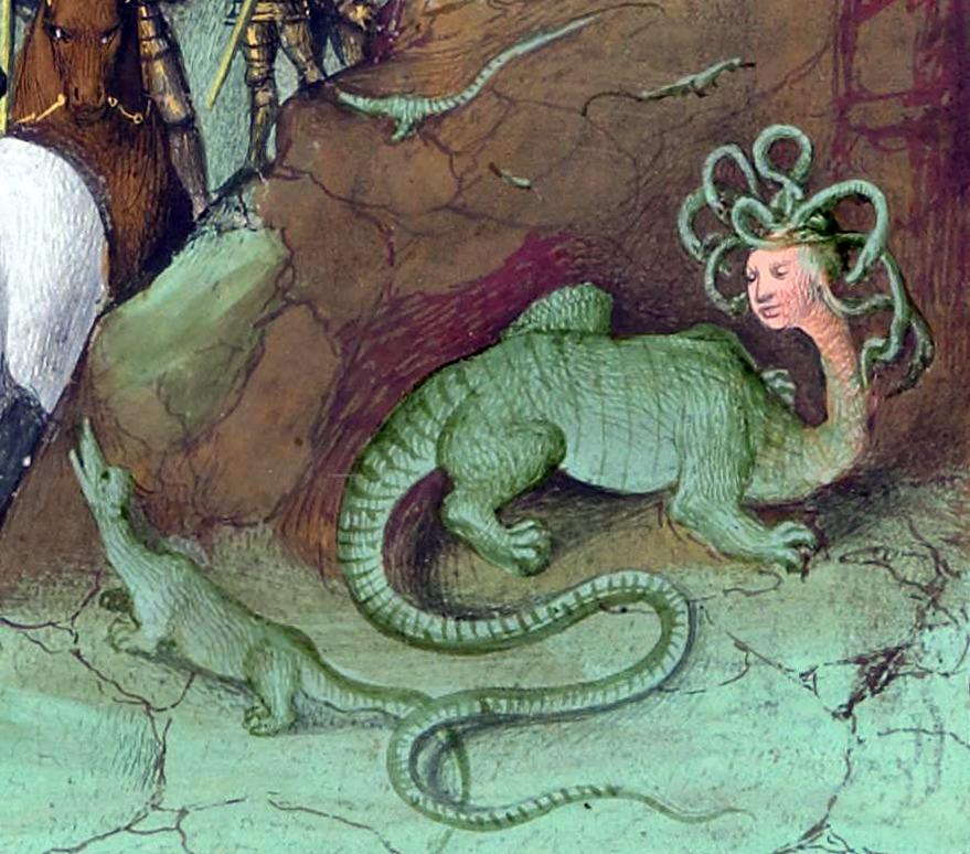 Serpents of Libya (1460) medieval art