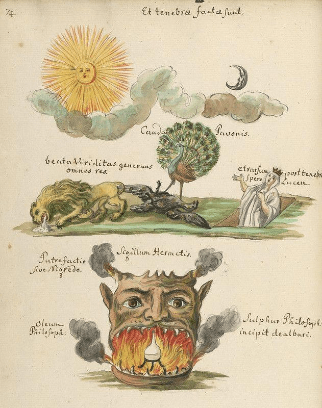 The Thesaurus of Alchemy circa 1725 medieval art