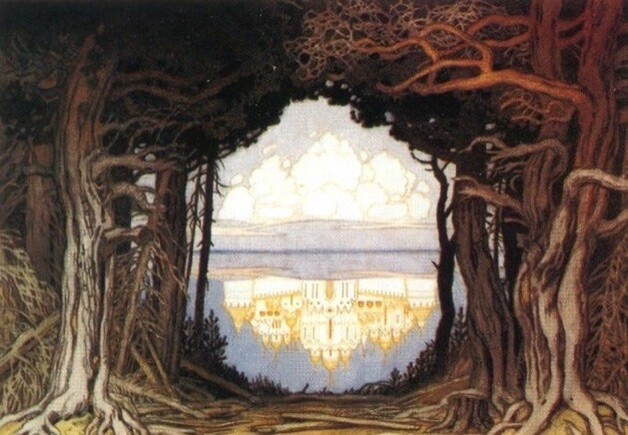 medieval artwork castle - eerie strange portals 