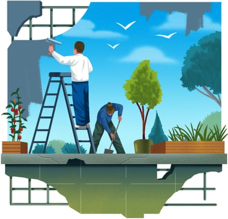 Hypernormalisation: ‘People don’t shut down because they don’t feel anything. They shut down because they feel too much.’ Illustration: Glenn Harvey/Guardian