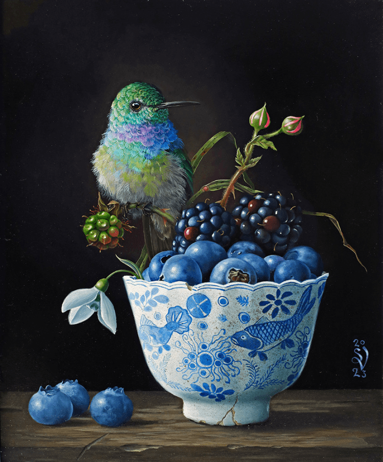 “Hummingbird and Fish” by Suzan Visser