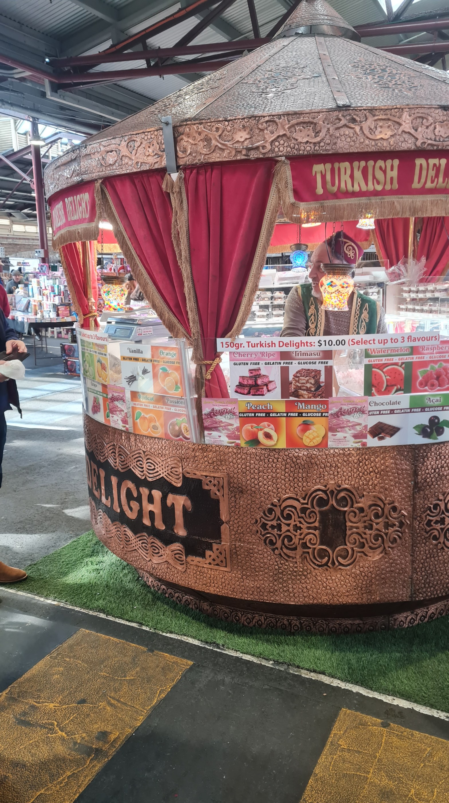 A turkish delight stand in the Vic Markets