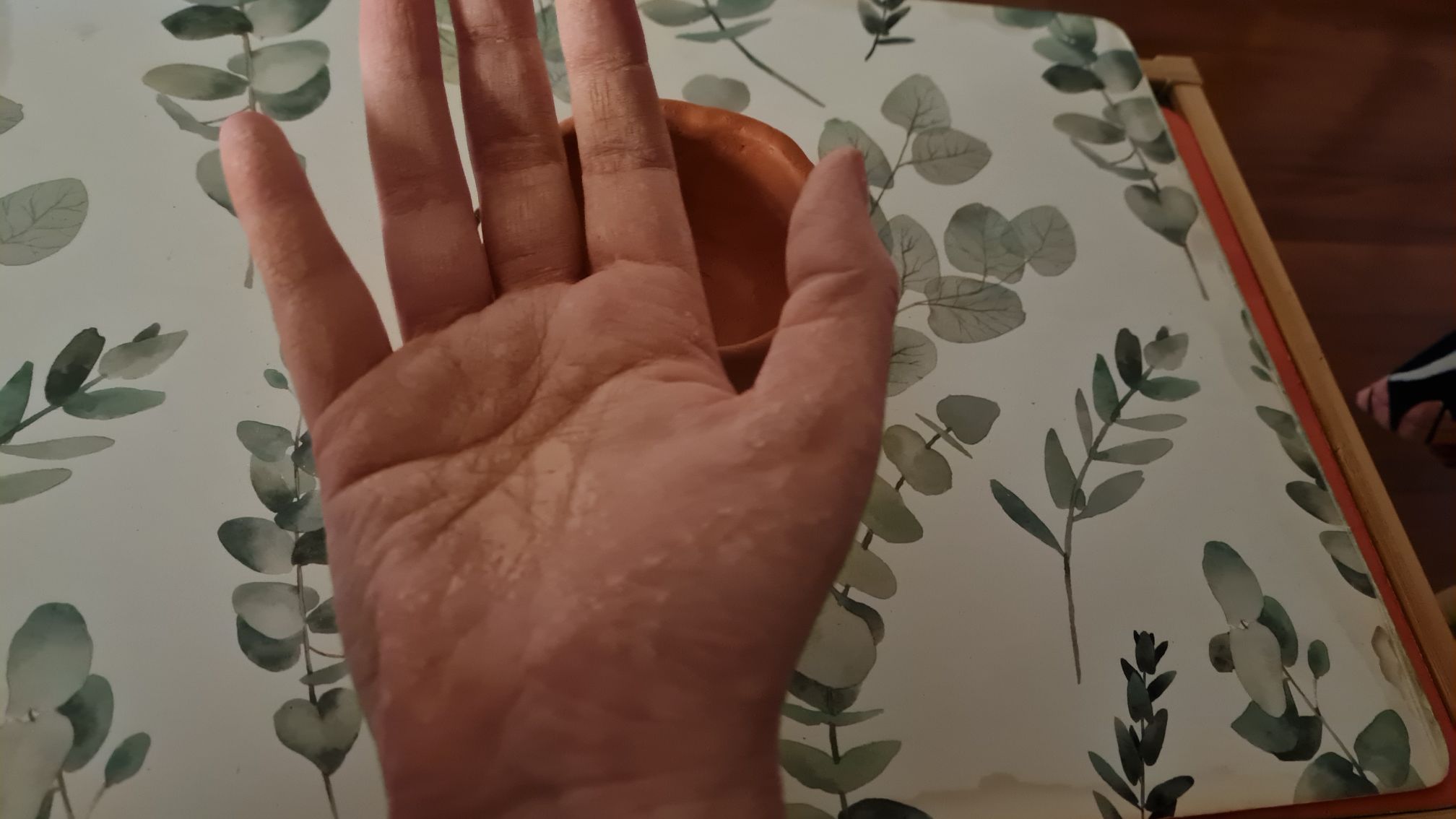 Clay on my hands