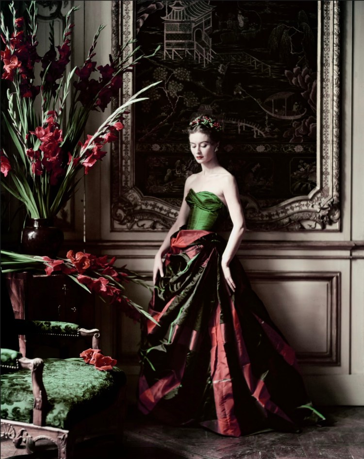 ‘Best Invitation of the Season’, Nina de Voe in Ballgown by Balmain, 1951