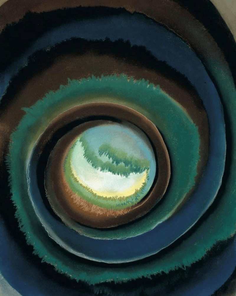Georgia O'Keeffe - Pond in The Woods - 1922. art comforting