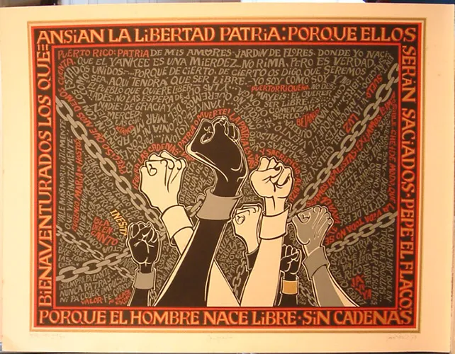 Porque el hombre nace libre sin cadenas. Because mankind is born free without chains